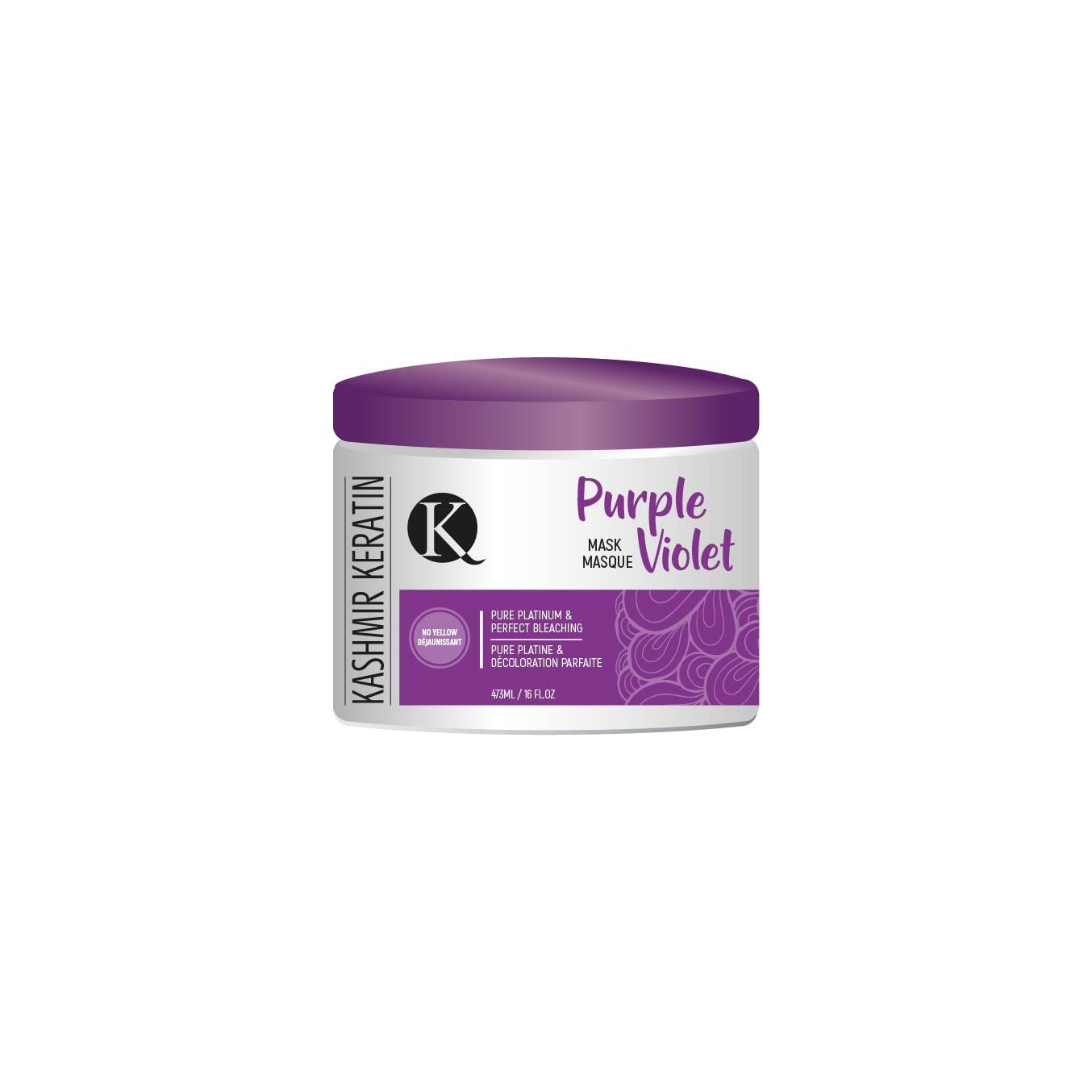 KASHMIR KERATIN PURPLE MASK - 16OZ Keep the Brass Orange and Yellow Away!
