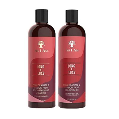 As I Am Long &amp; Luxe Strengthening Shampoo + Conditioner 12oz Duo