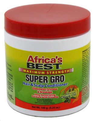 Africa&#39;s Best Maximum Strength Super Gro Hair &amp; Scalp Conditioner, 5.25 oz (Pack of 3)