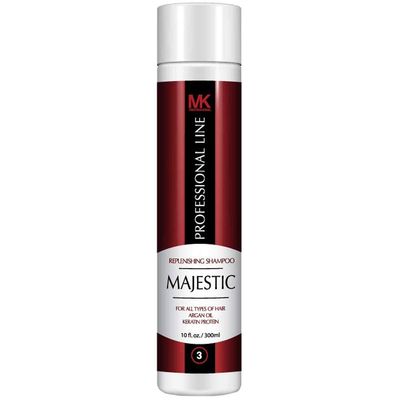 MAJESTIC KERATIN Replenishing Shampoo 10oz(300ml)-after Care- Soduim Chloride &amp; Sulfate Free