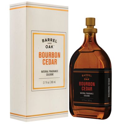 Barrel and Oak - Natural Fragrance Cologne, Cologne for Men, Eau de Cologne, Essential Oil-Based Scent, Cedarwood &amp; Bourbon Aroma, Subtle Earthy Fragrance, Paraben Free, Vegan (Bourbon Cedar, 2.7 oz)