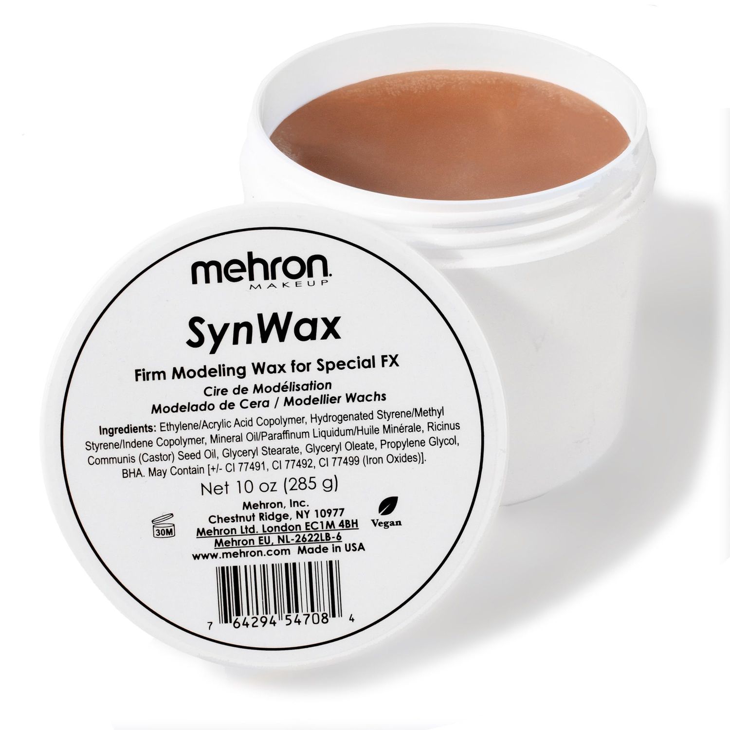 Mehron Makeup SynWax | Firm Modeling Wax for Special FX | Scar Wax SFX Makeup For Fake Scars, Fake Wounds, &amp; Halloween Effects