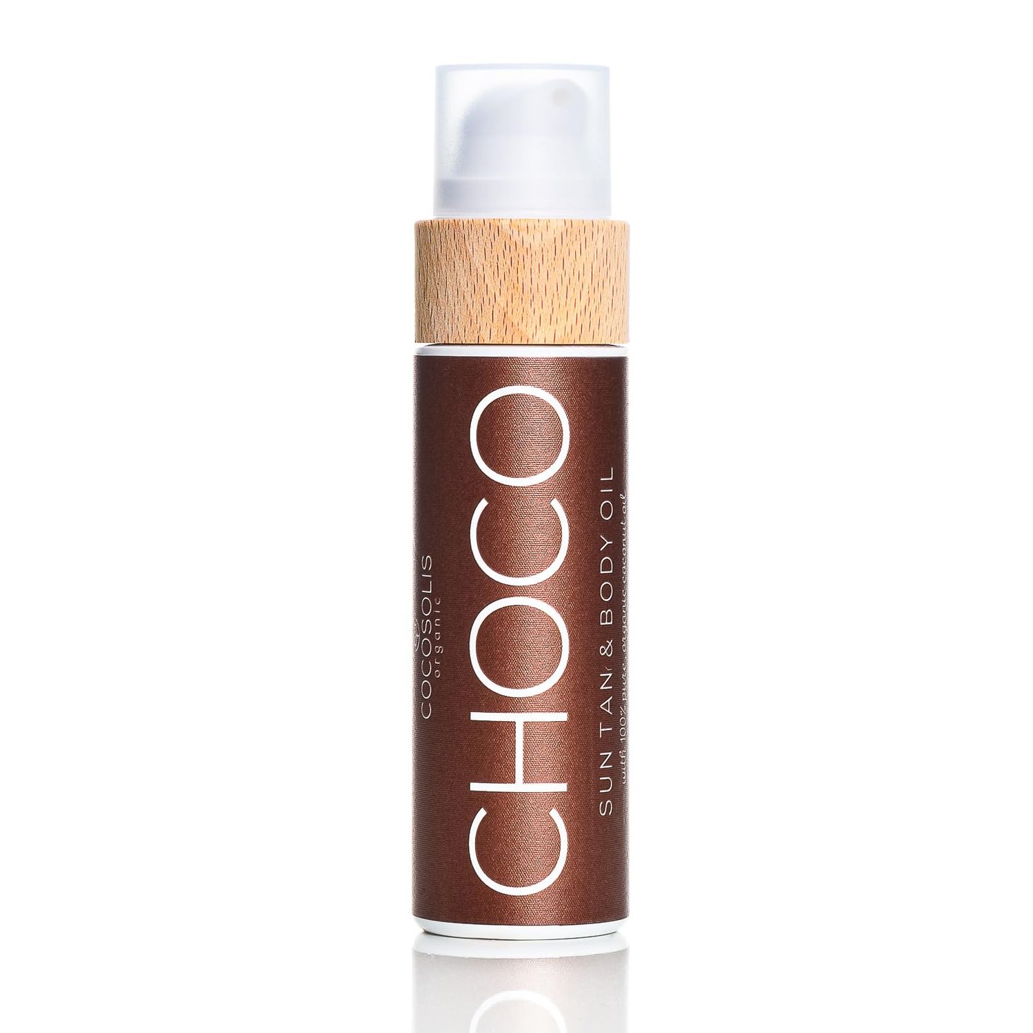 COCOSOLIS CHOCO Suntan &amp; Body Oil - Organic Tanning Bed Lotion - Deep Chocolate Tan - Tanning Accelerator for Indoor Tanning Beds (3.71)