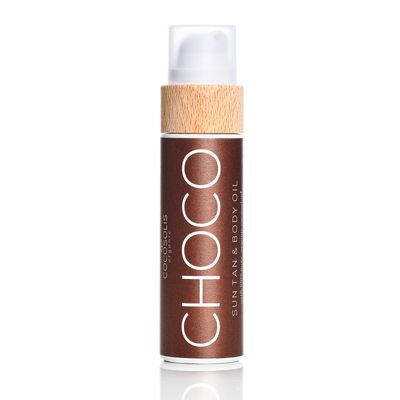 COCOSOLIS CHOCO Suntan &amp; Body Oil - Organic Tanning Bed Lotion - Deep Chocolate Tan - Tanning Accelerator for Indoor Tanning Beds (3.71)