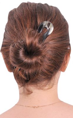 Marycrafts Simple Wavy Horn Hair Accessories Hair Fork Hairfork, Hair Pins Handmade 4.92"