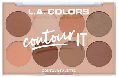 L.A. Colors I Heart Makeup Contour Palette, Medium-Deep, 1.04 Ounce