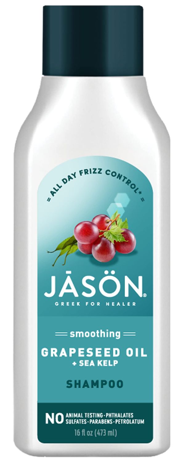 Jason Shampoo, Smoothing Grapeseed Oil &amp; Sea Kelp, 16 Oz