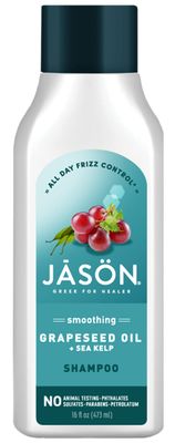 Jason Shampoo, Smoothing Grapeseed Oil &amp; Sea Kelp, 16 Oz