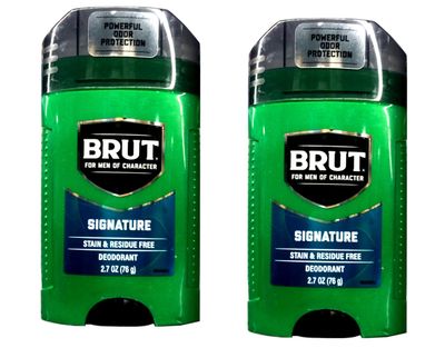 Brut Deodorant Signature Scent 2.7 Oz. (Pack of 2)