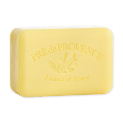 Pre de Provence Artisanal Soap Bar, Enriched with Organic Shea Butter, Natural French Skincare, Quad Milled for Rich Smooth Lather, Freesia, 8.8 Ounce