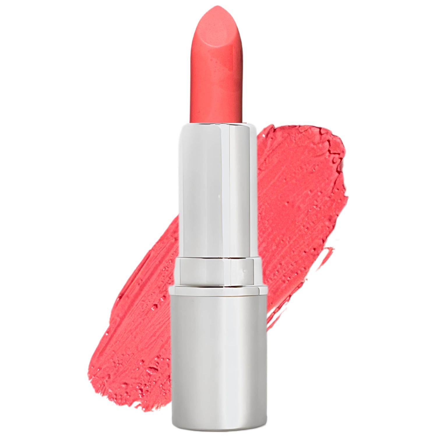 Honeybee Gardens Truly Natural Long Lasting Lipstick, Bermuda, Matte Medium Coral Pink, Naturally Hydrating &amp; Nourishing, Vegan, Gluten-Free &amp; Cruelty-Free, 0.13 oz / 3.8 g
