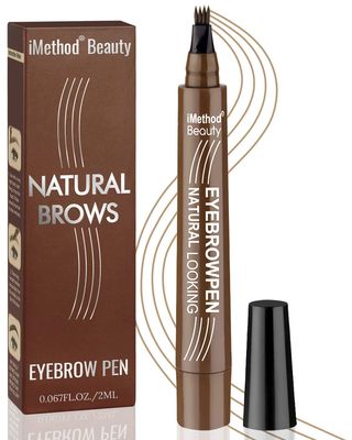 Eyebrow Pen - iMethod Upgrade Eyebrow TattooPen, Eyebrow Makeup, Long Lasting, Waterproof and Smudge-proof, Light Brown