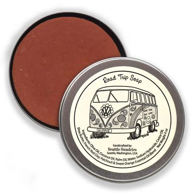 Seattle Sundries Patchouli Soap Bar for Women &amp; Men - 1 (4oz) Handmade Bar Soap in a Retro Gift Tin - Boho Aesthetic Stocking Stuffer Idea