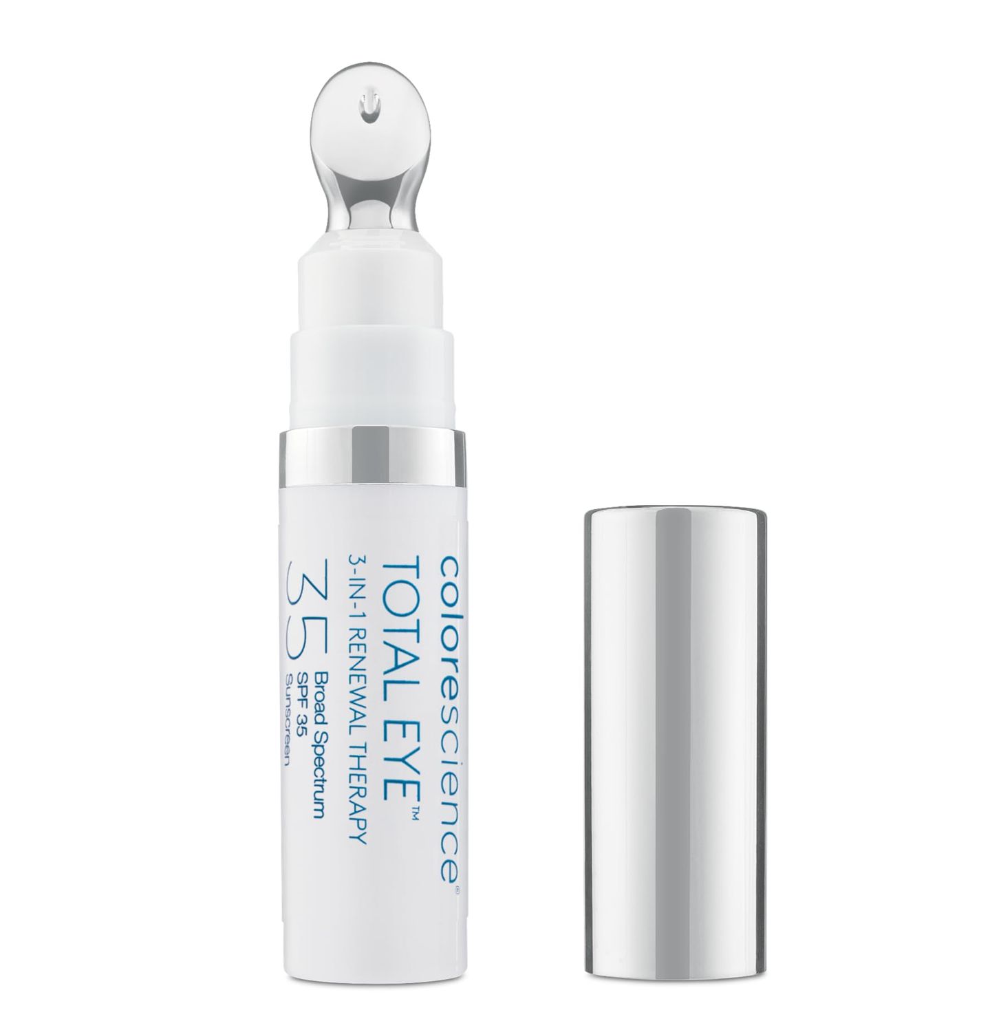 Colorescience Total Eye 3-in-1 Anti-Aging Renewal Therapy for Wrinkles &amp; Dark Circles, SPF 35, Fair