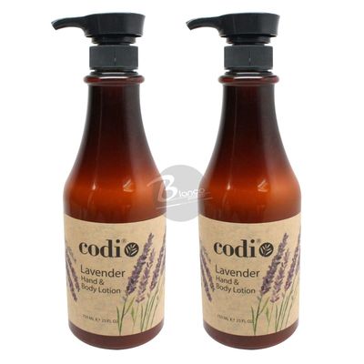 Codi Lavender Hand &amp; Body Lotion 750ML 25oz 2pc