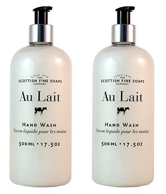 Scottish Fine Soaps Au Lait Liquid Hand Wash - 500ml/17.5 oz (2-Pack)