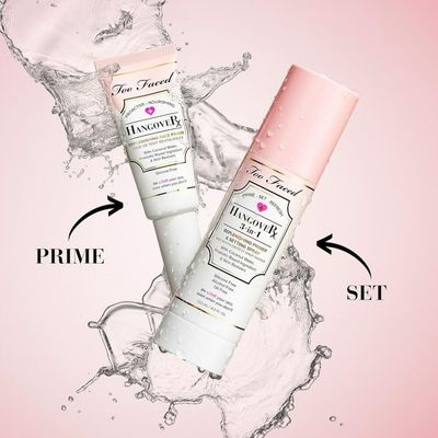 Too Faced Hangover Replenishing Face Primer | Hydrating + Dewy, Travel Size, 0.68 Ounce, Clear