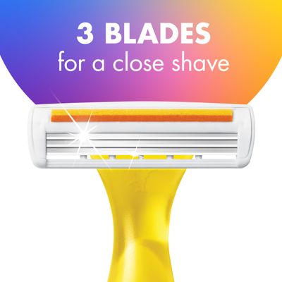 BIC Soleil Smooth Colors Women's Disposable Razors With Vitamin E Lubricating Strip for Enhanced Glide, Great Stocking Stuffer, 14-Count Gift Set