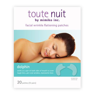 Toute Nuit Wrinkle Patches, Face Tape, Dolphin, Full Coverage Around Mouth, 20 Patches