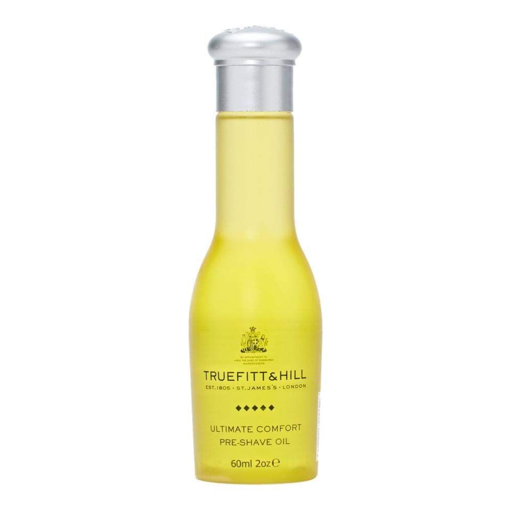 Truefitt &amp; Hill Pre-shave Oil - Ultimate Comfort - Essential-Oil Based Ingredients that Moisturize, Heal, and Conditions Skin, Softens Hair Before Shave - 2 oz.