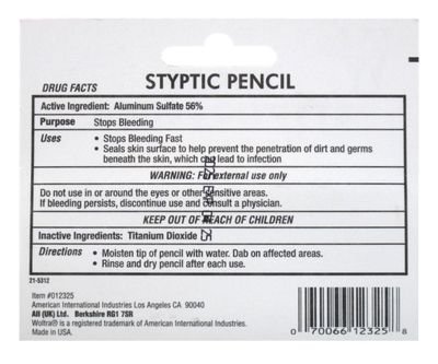 Woltra Nick Relief Large Styptic Pencil, 0.875 oz