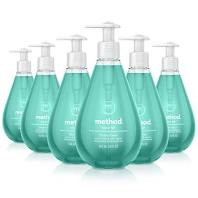 Method Gel Hand Soap, Waterfall, Biodegradable Formula, 12 Fl Oz (Pack of 6)