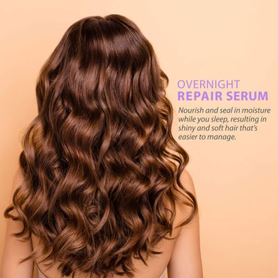 L'emarie Overnight Repair Hair Treatment Leave-in Serum For Damaged, Over-processed &amp; Color Treated Hair 8.6 Ounce