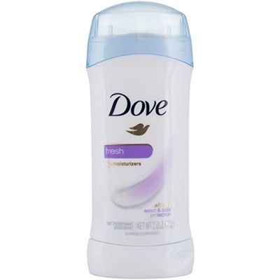 Dove Invisible Solid Antiperspirant Deodorant Stick for Women, Fresh, For All Day Underarm Sweat &amp; Odor Protection 2.6 oz