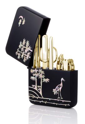 Korean Nail Clipper! Mother of Pearl World No. 1 Three Seven (777) Premium Quality Gift Travel Manicure Grooming Kit Nail Clipper Set (4112), MADE IN KOREA, SINCE 1975