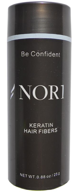 Nor1 Keratin Hair Building Fibers: Hair Fiber Filler and Thickener for Men and Women - Cover Up and Concealer for Thinning Areas or Minor Bald Spot - Thicker, Fuller Hair in Seconds - 25 grams