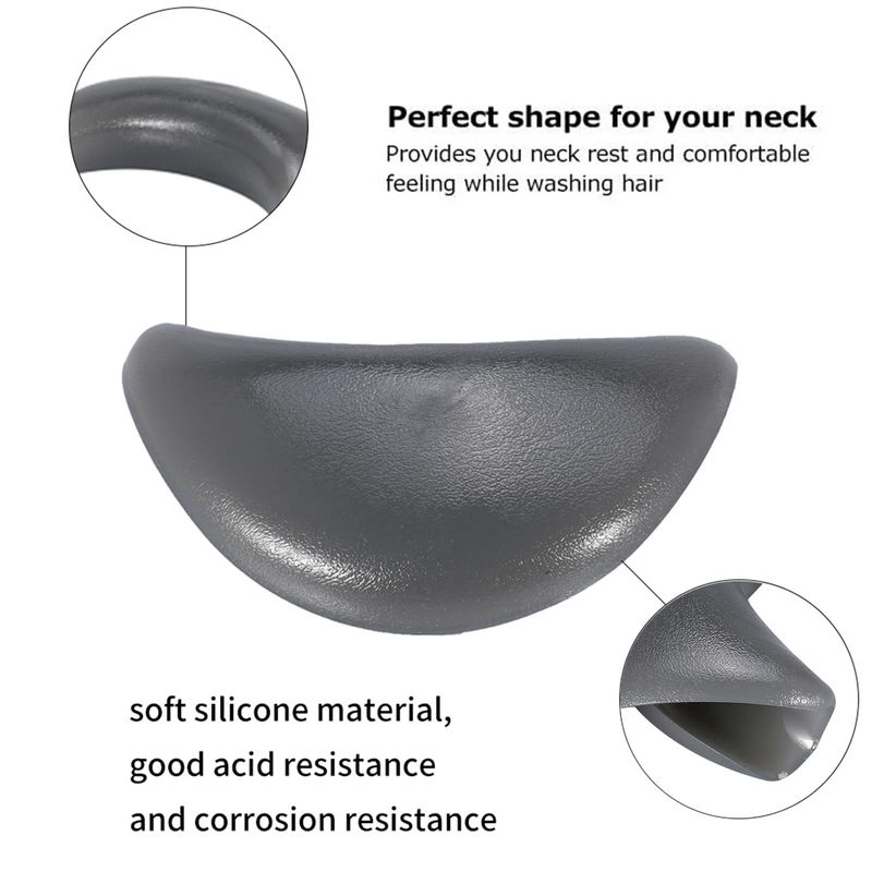 Salon Neck Rest Cushion, Silicone Vertical Shampoo Bowl Pillow headwash neck protector, Durable Soft Hair Washing Sink Basin Tool hairdresser washbasin hairdressing accessories