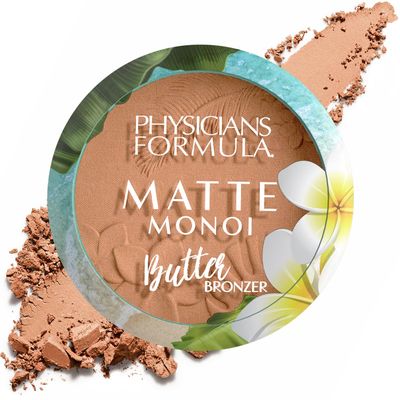 Physicians Formula Matte Monoi Butter Bronzer Powder Face Makeup, Dermatologist Tested, Vegan, Cruelty-Free, Gluten-Free, Sunkissed