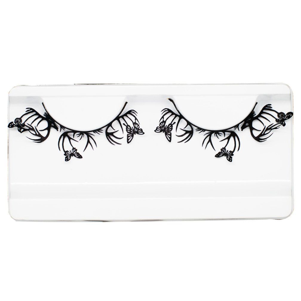 EMILYSTORES Deers Butterfly Eyelashes for Halloween Costume Fashion Christmas Masquerade Cosplay Lashes 1 Pair