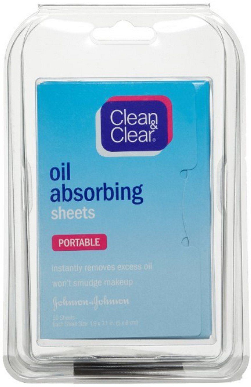 CLEAN &amp; CLEAR Oil Absorbing Sheets 50 Each (Pack of 3)