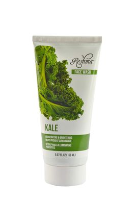 Reshma Beauty Kale Face Wash | Cleanser for All Skin Types &amp; Dull Skin |Purifying and Hydrating| Enhances Natural Glow| Cruelty Free | Removes Make Up| For Daily Use - Cruelty Free(Pack of 1), 5.07 oz