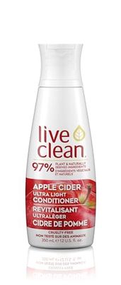 Live Clean Conditioner, Ultra Light Apple Cider, 12 Oz