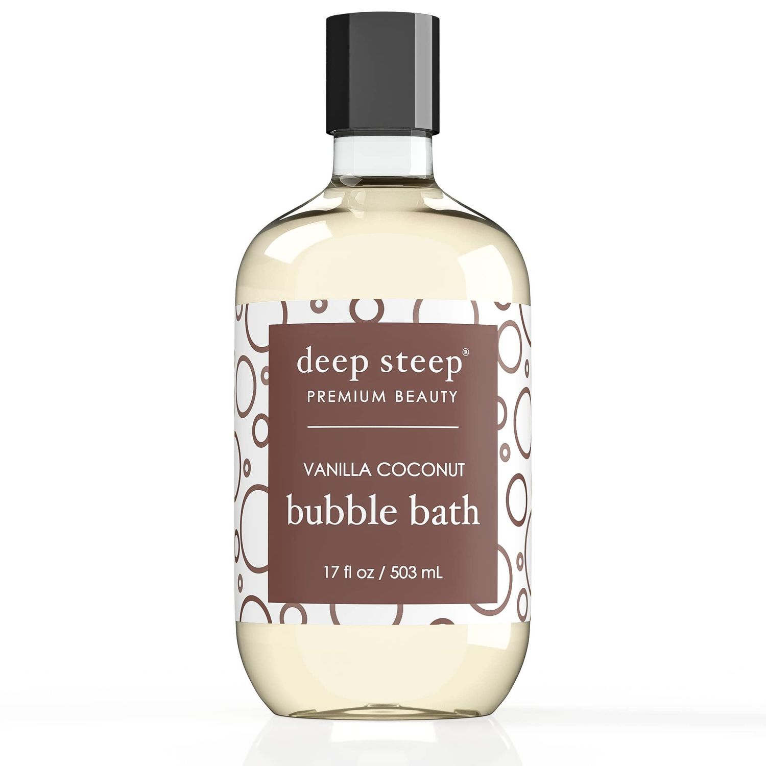 Deep Steep Bubble Bath, 17oz (Vanilla Coconut)