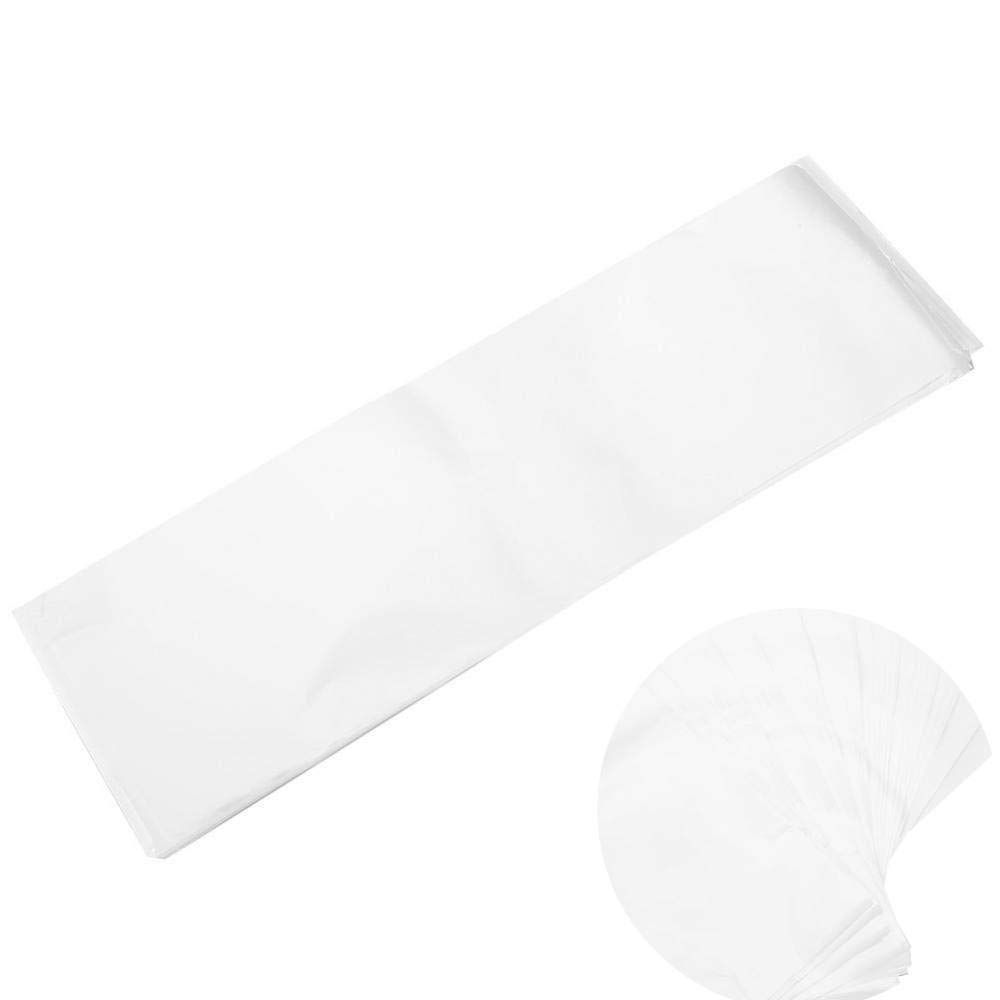 100pcs / pack Salon Hair Dye Paper, Hair Dyeing Plastic Dye Paper Reusable Paper Hair Color Salon Home DIY Hair Dye Tool Easy to Use - White
