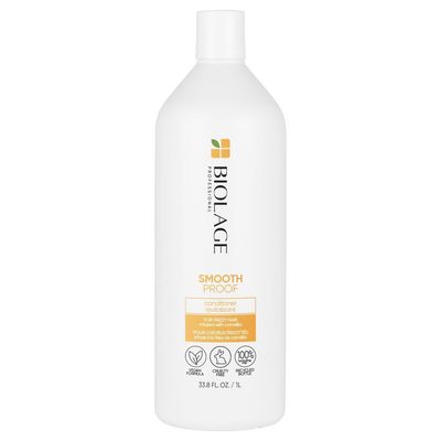 Biolage Smooth Proof Conditioner | Provides Humidity Control &amp; Anti-Frizz Smoothness | For Frizzy Hair | Paraben &amp; Silicone-Free | Vegan | 33.8 Fl. Oz