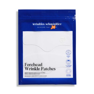 Wrinkles Schminkles Forehead Wrinkle Patches - Reusable Silicone Smoothing Pads for Brow Lift, Wrinkle Smoothers, Reduce Frown Lines &amp; Face Lift (2 Pack)