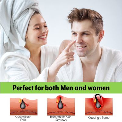 Princereigns Ingrown Hair Serum - Organic Razor Bump & Redness Solution for Men & Women, Ideal for Face, Bikini, Legs, Underarm, Prevents Future Ingrown Hairs, No Alcohol or Oils - 2 Fl. Oz