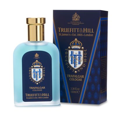 Truefitt &amp; Hill Luxury Cologne - Trafalgar - Premium Long-Lasting Spice and Wood Men&#39;s Fragrance Presented in a Beautifully Etched Traditional Atomizer Bottle - 3.38 oz