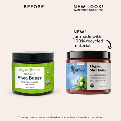 Sky Organics - Organic Shea Butter, 15 oz - Nourishes, Soothes, and Softens Dry Skin - Raw &amp; Undefined - Essential Fatty Acids &amp; Antioxidants - Natural, Vegan &amp; Cruelty Free - Skin Care &amp; Self Care