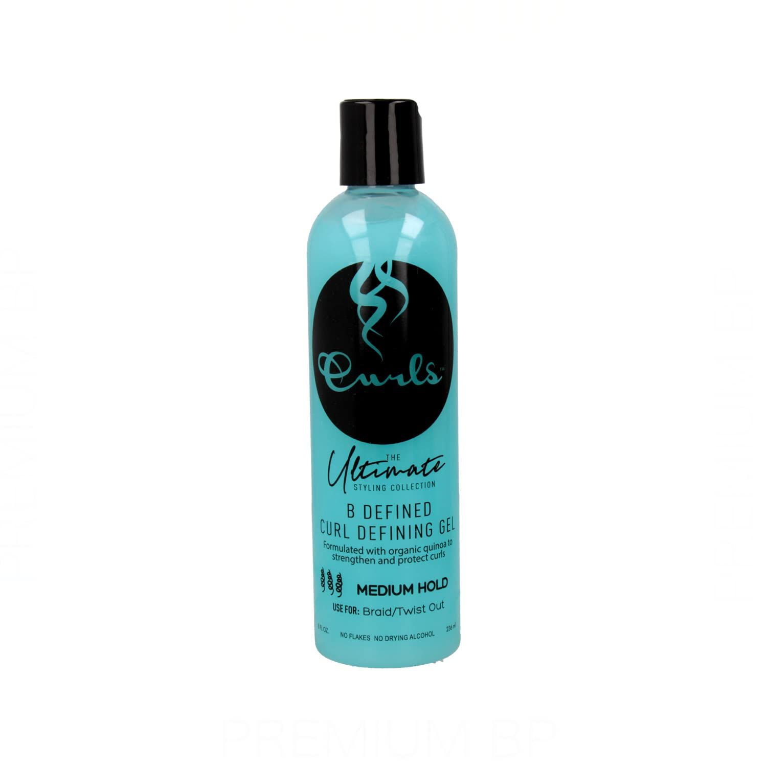 Curls The Ultimate Styling Collection B Defined Defining Gel (Medium Hold) - Textured and Dull Hair - Strengthens and Adds Shine, 8 Ounces, BLUE
