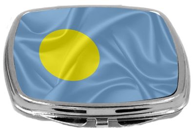 Rikki Knight Flag Design Compact Mirror, Palau, 3 Ounce