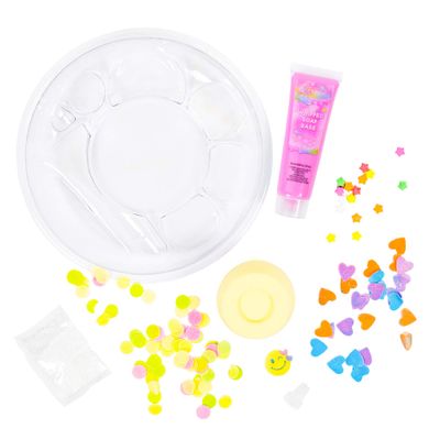 Sugar Bombs by Horizon Group USA, Design &amp; Decorate Your Own Emoticon Themed Fizzing Bomb. Fizz In Bowl to Revel Hidden Surprise Gift. Embellish with Glitter, Confetti, Sprinkles &amp; More. Yellow &amp; Pink