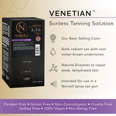 Norvell Premium Sunless Tanning Solution - Venetian, Gallon/128 fl.oz.