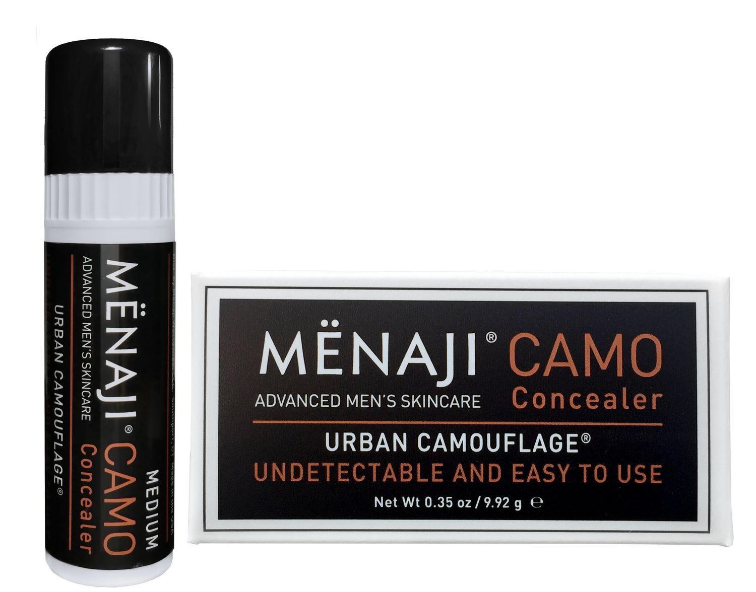 MNAJI URBAN CAMOUFLAGE Concealer Stick for Men - Skin Foundation Concealer for Dark Circles, Acne, Under Eye - Corrector - Mens Cosmetics - Medium - 0.35oz
