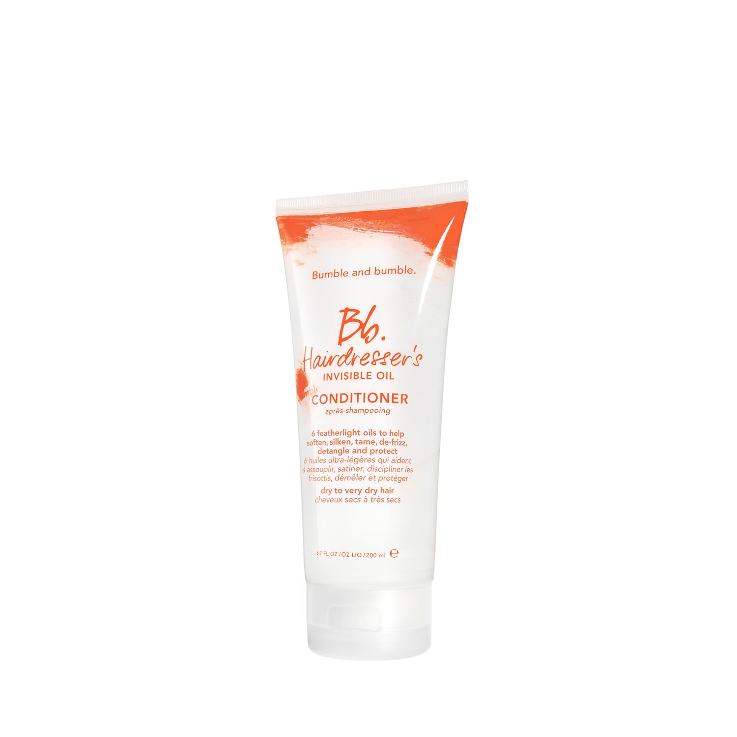 Bumble and bumble. Hairdresser&#39;s Invisible Oil Hydrating Conditioner | Hydrating, Anti Frizz, Shine, Color Safe | Curly, Wavy, Straight | With Argan Oil, Coconut Oil + Grapeseed Oil, 6.7 Fl Oz