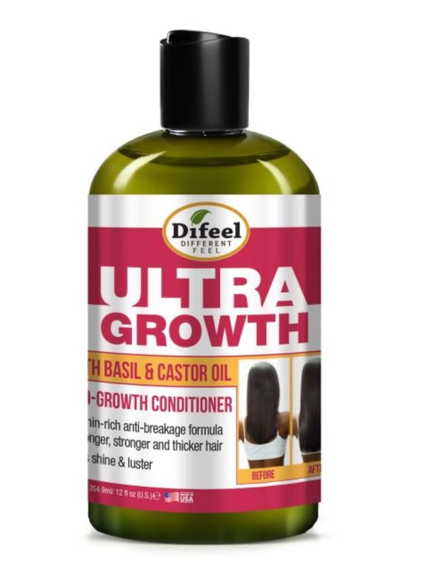 Difeel Ultra Growth Basil &amp; Castor Oil Pro Growth Conditioner 12 oz.